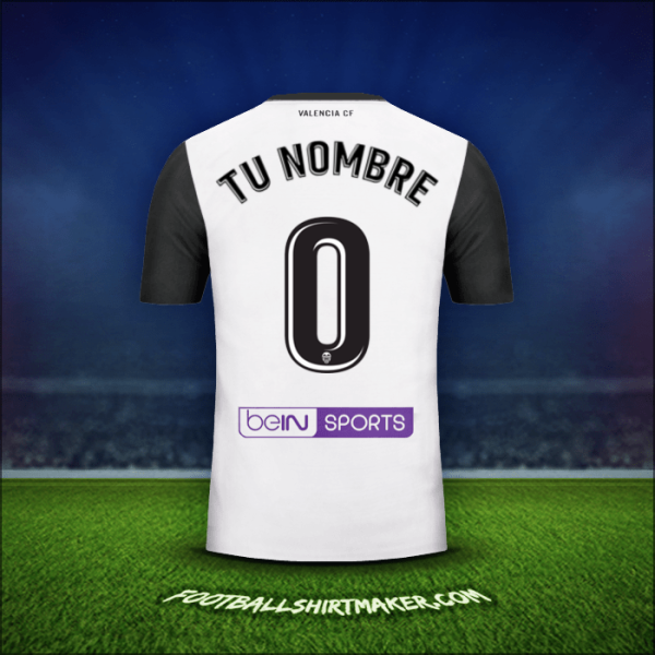 Jersey Valencia CF 2017/18 -  tu nombre - 0