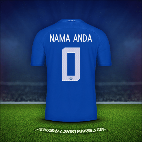 Jersey Chelsea Cup 2017/18 -  nama anda - 0