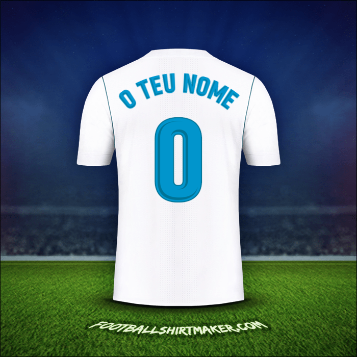 Camisola Real Madrid CF 2017/18 -  o teu nome - 0