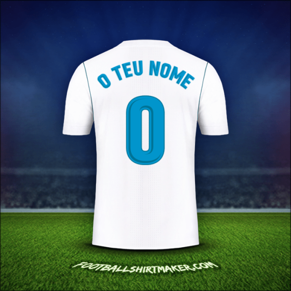 Camisola Real Madrid CF 2017/18 -  o teu nome - 0