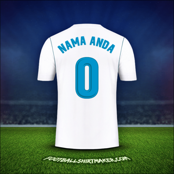 Jersey Real Madrid CF 2017/18 -  nama anda - 0