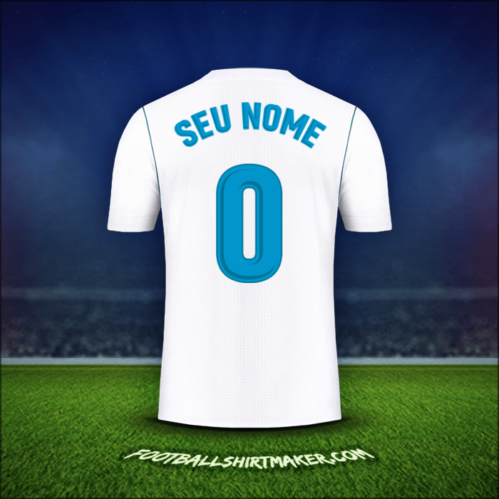 Camisa Real Madrid CF 2017/18 -  seu nome - 0