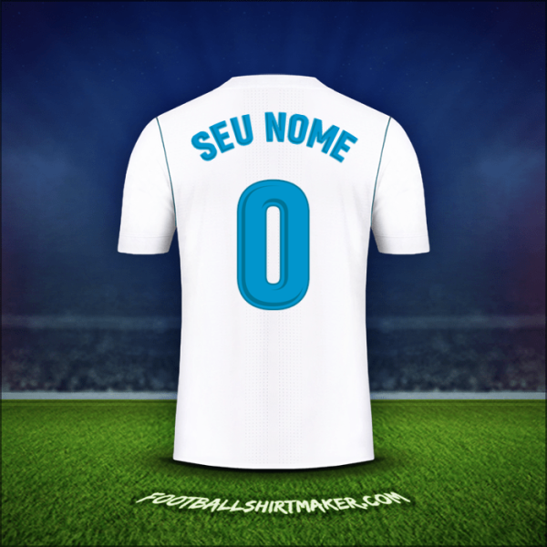 Camisa Real Madrid CF 2017/18 -  seu nome - 0
