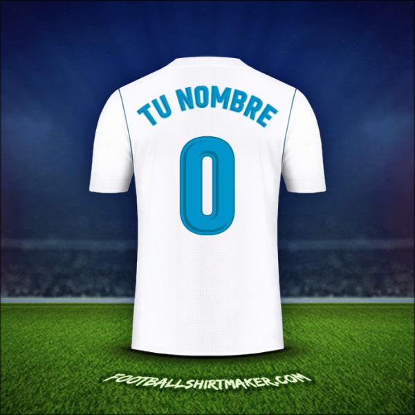 Camiseta Real Madrid CF 2017/18 -  tu nombre - 0