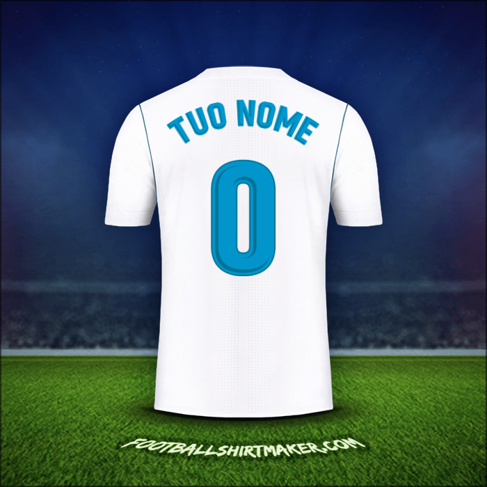 Maglia Real Madrid CF 2017/18 -  tuo nome - 0