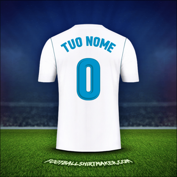 Maglia Real Madrid CF 2017/18 -  tuo nome - 0