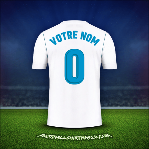 Maillot Real Madrid CF 2017/18 -  votre nom - 0