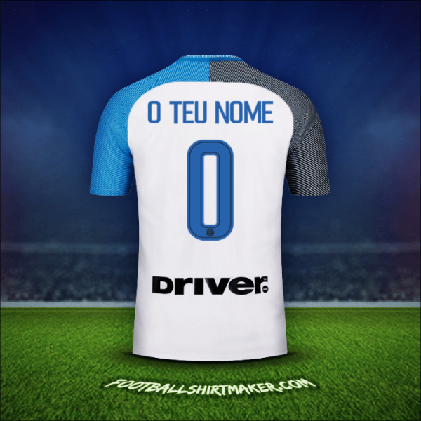 Camisola Inter 2017/18 Alternativa -  o teu nome - 0