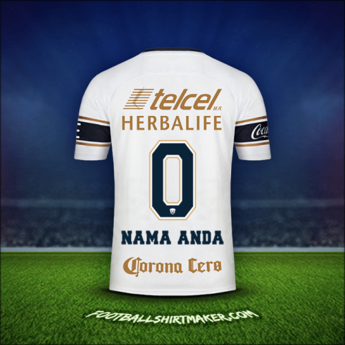 Jersey Pumas UNAM 2017/18 -  nama anda - 0