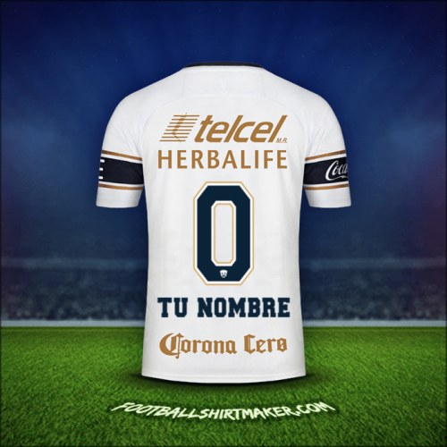Camiseta Pumas UNAM 2017/18 -  tu nombre - 0