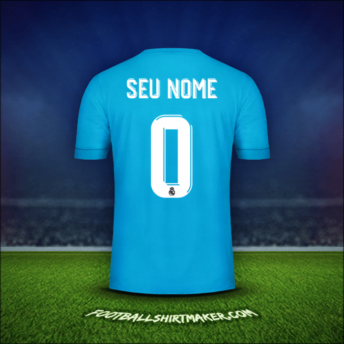 Camisa Real Madrid CF Cup 2017/18 Terceira -  seu nome - 0