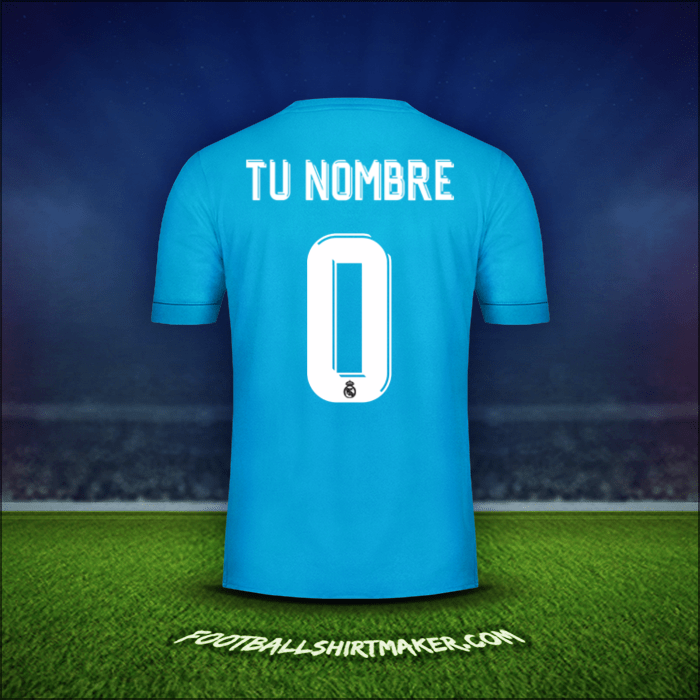 Jersey Real Madrid CF Cup 2017/18 Tercera -  tu nombre - 0