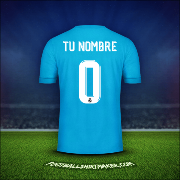 Jersey Real Madrid CF Cup 2017/18 Tercera -  tu nombre - 0