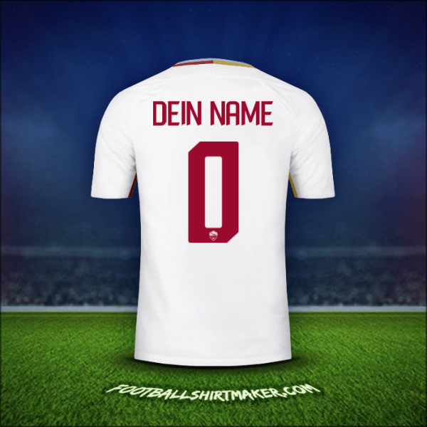 Trikot AS Roma 2017/18 Auswärts -  dein name - 0