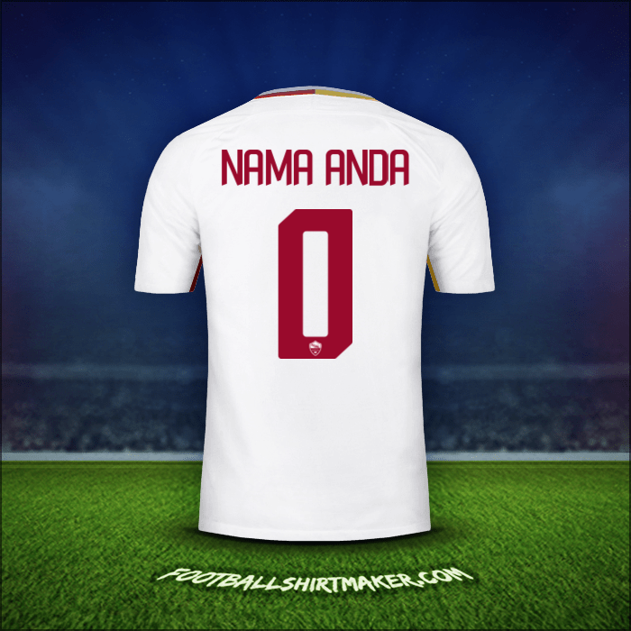 Jersey AS Roma 2017/18 Alternatif -  nama anda - 0