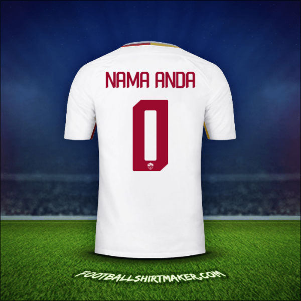 Jersey AS Roma 2017/18 Alternatif -  nama anda - 0