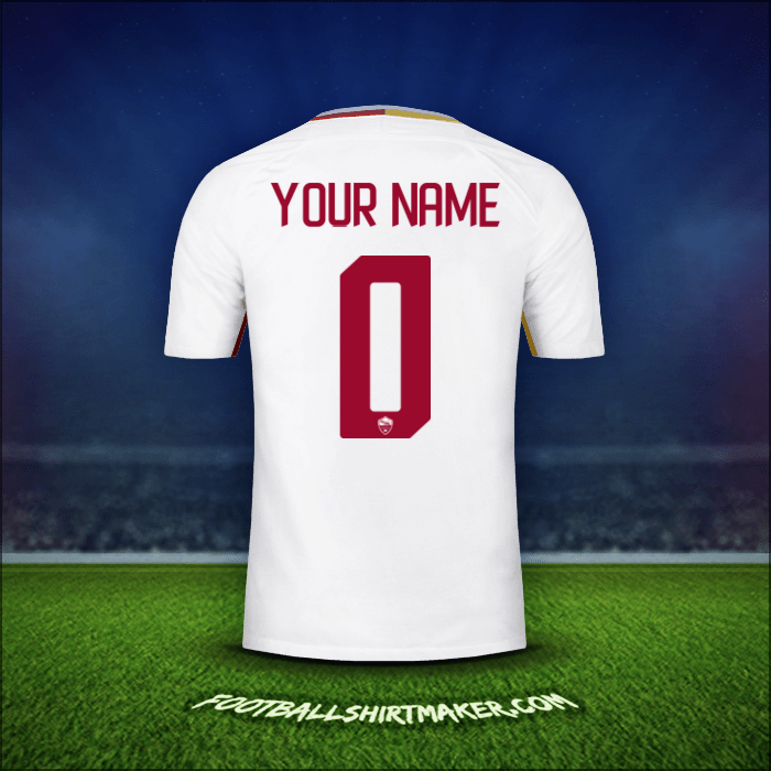 Shirt AS Roma 2017/18 Away -  your name - 0