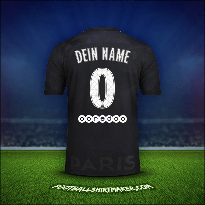 Trikot Paris Saint Germain 2017/18 Dritte -  dein name - 0