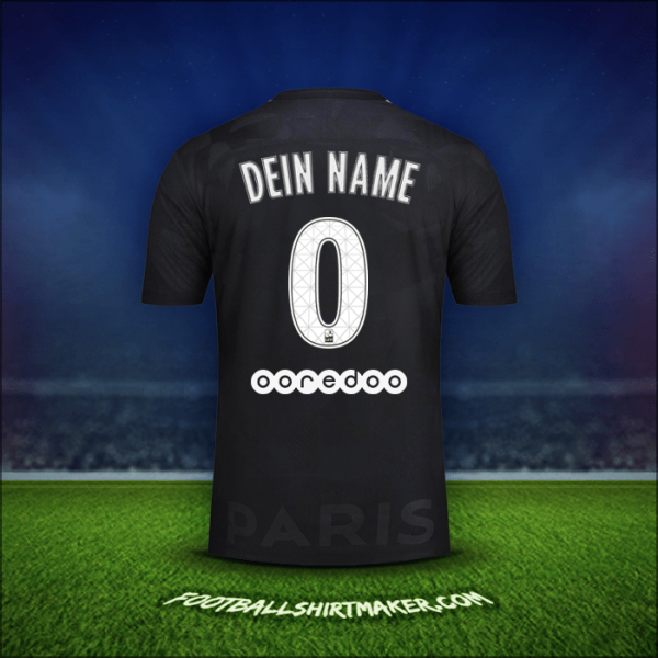 Trikot Paris Saint Germain 2017/18 Dritte -  dein name - 0