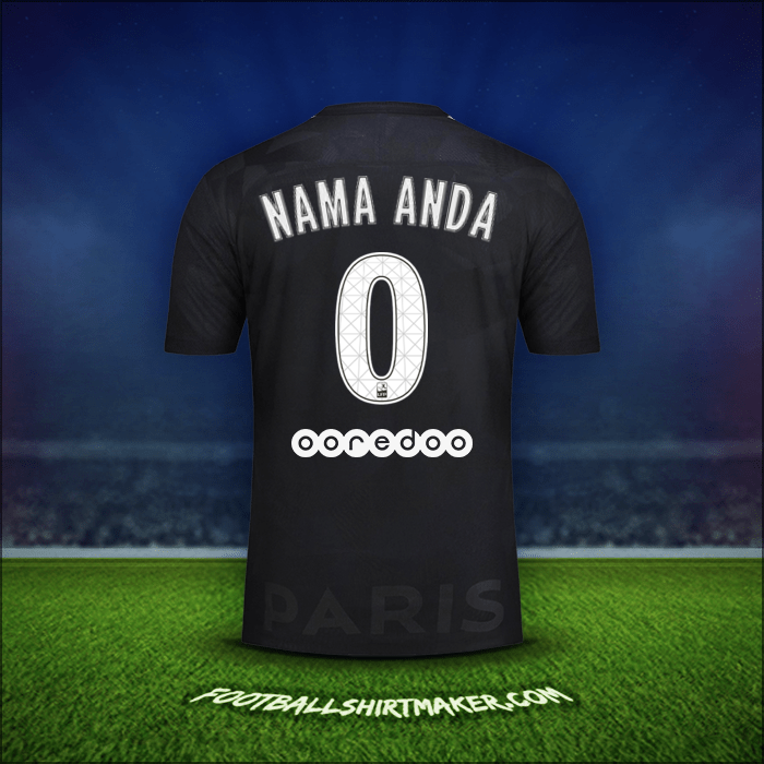 Jersey Paris Saint Germain 2017/18 Ketiga -  nama anda - 0