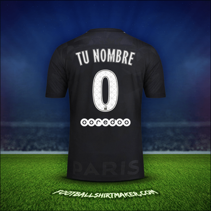 Jersey Paris Saint Germain 2017/18 Tercera -  tu nombre - 0