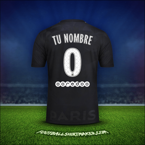 Jersey Paris Saint Germain 2017/18 Tercera -  tu nombre - 0