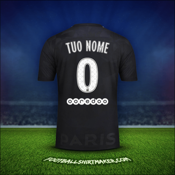 Maglia Paris Saint Germain 2017/18 Terza -  tuo nome - 0
