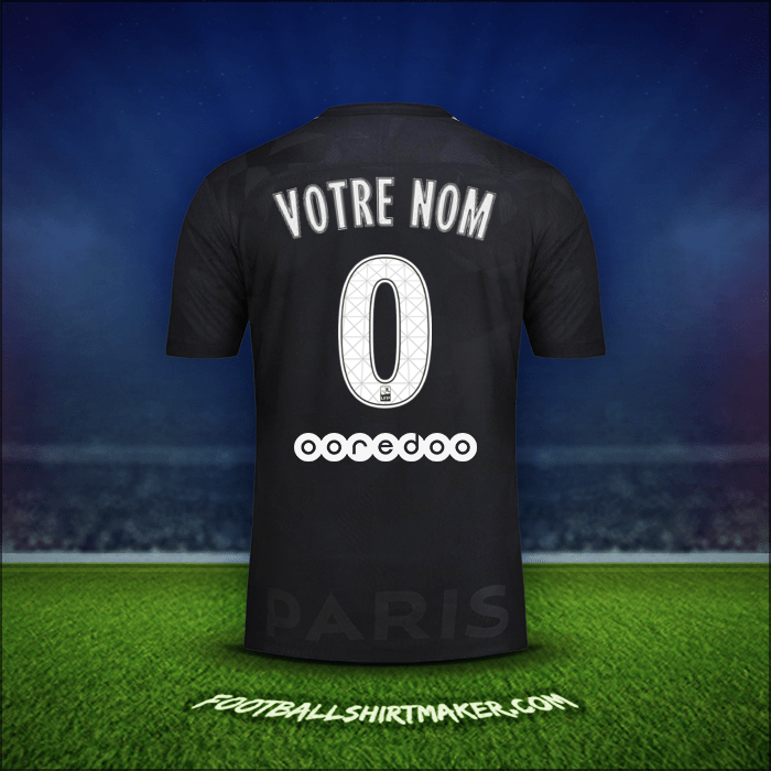 Maillot Paris Saint Germain 2017/18 Troisième -  votre nom - 0