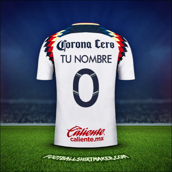 Camiseta Club America 2017/18 Visita -  tu nombre - 0
