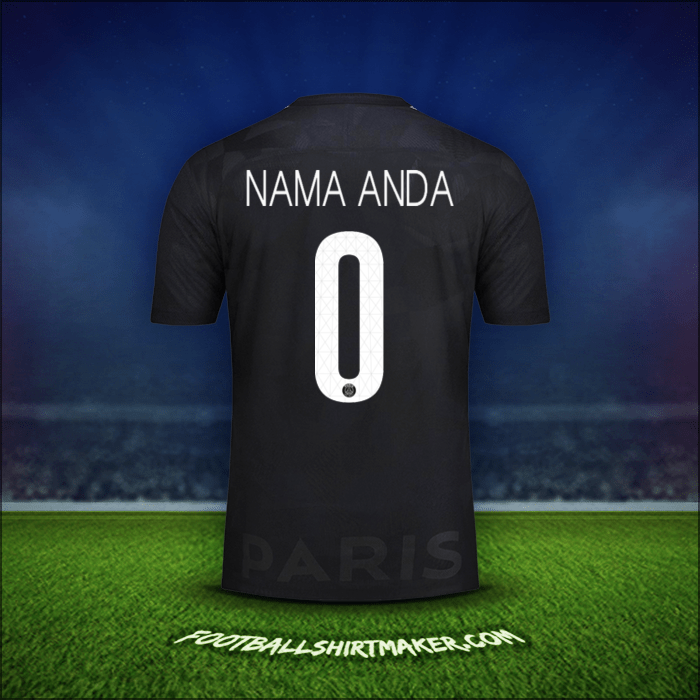 Jersey Paris Saint Germain Cup 2017/18 Ketiga -  nama anda - 0