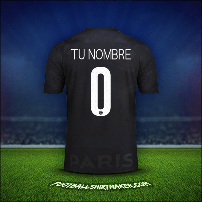 Jersey Paris Saint Germain Cup 2017/18 Tercera -  tu nombre - 0