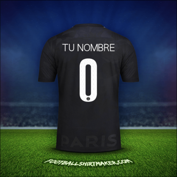 Jersey Paris Saint Germain Cup 2017/18 Tercera -  tu nombre - 0