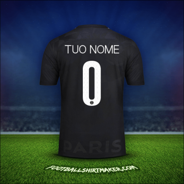 Maglia Paris Saint Germain Cup 2017/18 Terza -  tuo nome - 0