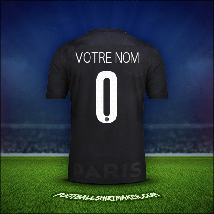 Maillot Paris Saint Germain Cup 2017/18 Troisième -  votre nom - 0