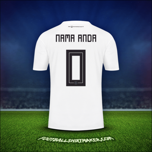 Jersey Jerman 2018 -  nama anda - 0