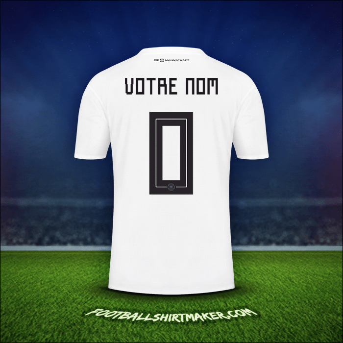 Maillot Allemagne 2018 -  votre nom - 0