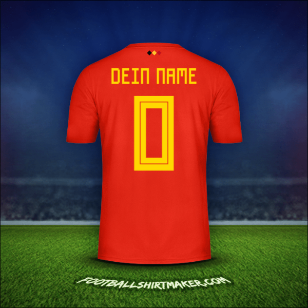 Trikot Belgien 2018 -  dein name - 0