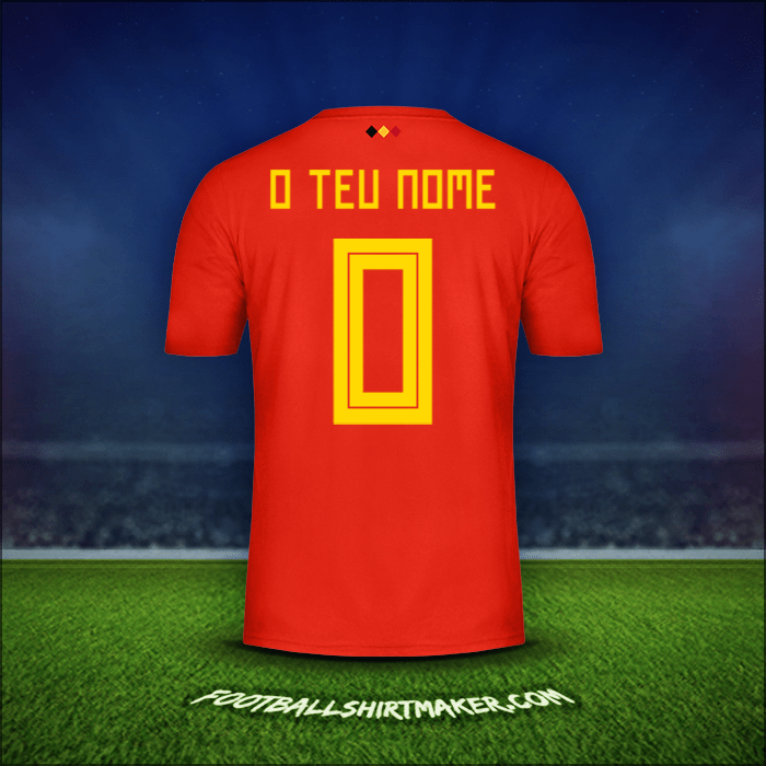 Camisola Bélgica 2018 -  o teu nome - 0