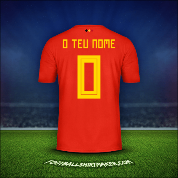 Camisola Bélgica 2018 -  o teu nome - 0