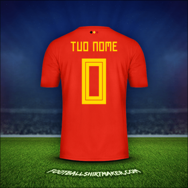 Maglia Belgio 2018 -  tuo nome - 0