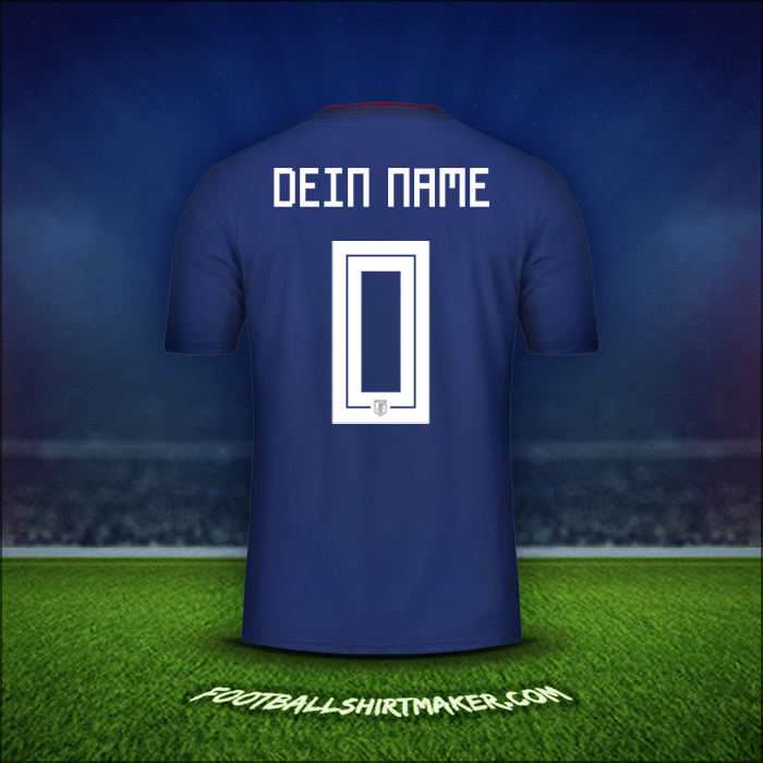 Trikot Japan 2018 -  dein name - 0