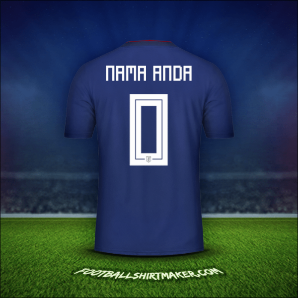 Jersey Jepang 2018 -  nama anda - 0