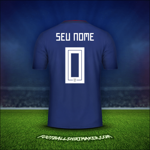 Camisa Japão 2018 -  seu nome - 0