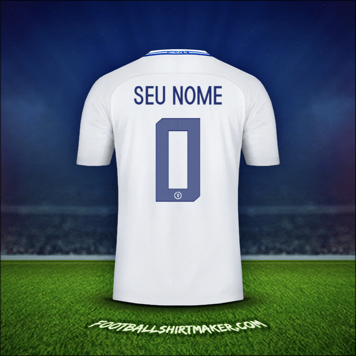 Camisa Chelsea Cup 2017/18 Alternativa -  seu nome - 0