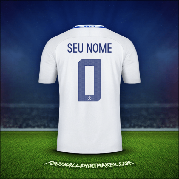 Camisa Chelsea Cup 2017/18 Alternativa -  seu nome - 0