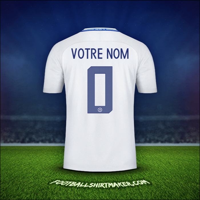Maillot Chelsea Cup 2017/18 Extérieur -  votre nom - 0