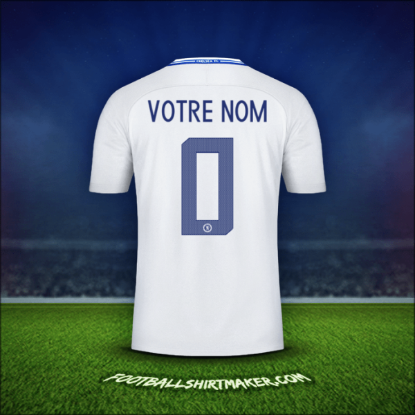 Maillot Chelsea Cup 2017/18 Extérieur -  votre nom - 0