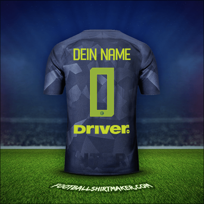 Trikot Inter 2017/18 Dritte -  dein name - 0