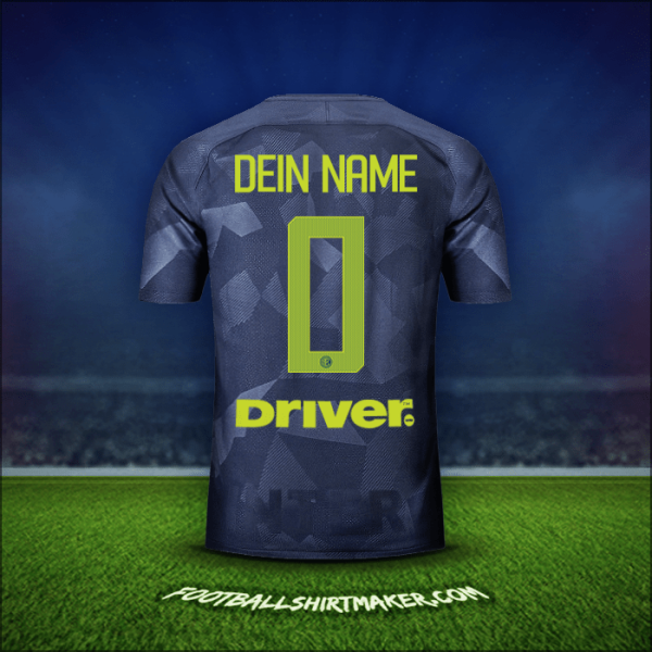 Trikot Inter 2017/18 Dritte -  dein name - 0