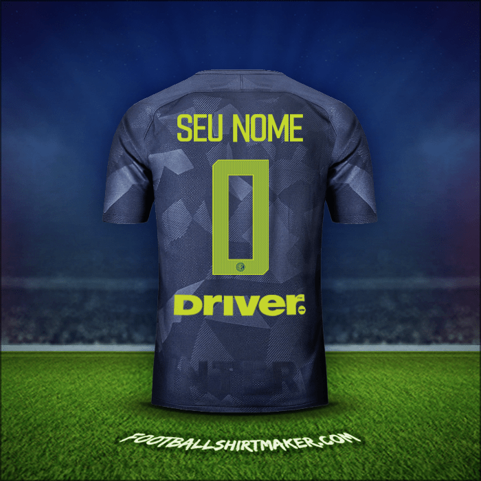 Camisa Inter 2017/18 Terceira -  seu nome - 0